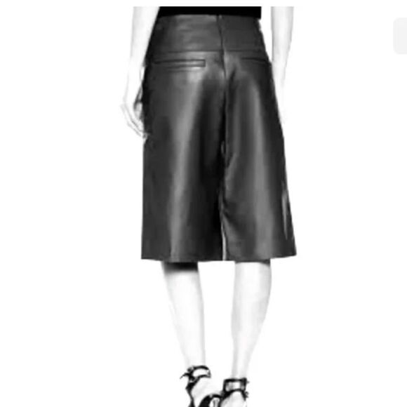 VERONICABEARD Leather Gaucho Shorts - Picture 1 of 7